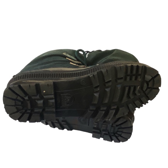 Sorel Dark Green Felt Lined Over Calf Weather Boots Waterproof Size 9 - Picture 11 of 13